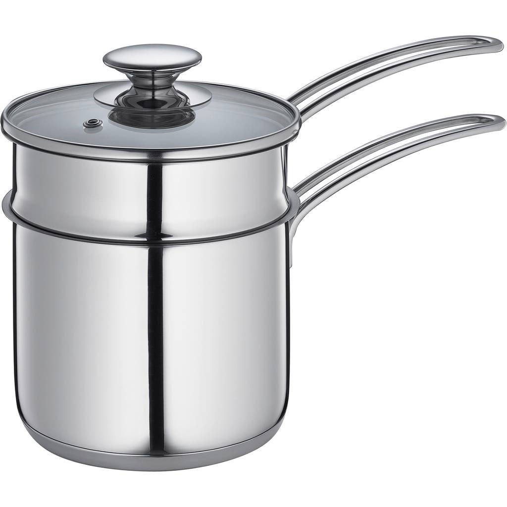 Kuchenprofi Mini Double Boiler Set w/ Glass Lid, 1.6 qt., 5.5-Inch Diameter in Silver  product