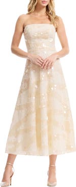Dress the Population Kailyn Sequin Strapless Dress