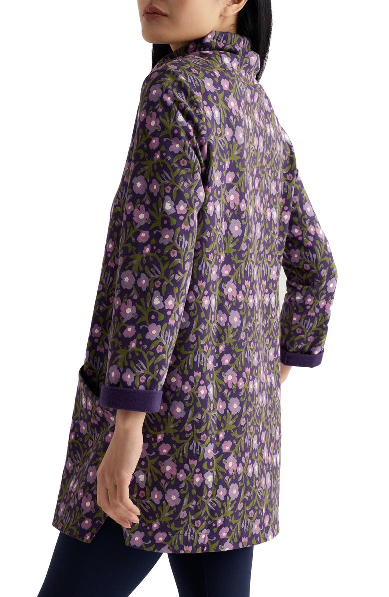 Seasalt Cornwall Formative Floral Tunic, Alternate, color, Blotted Anemone Dark Violet