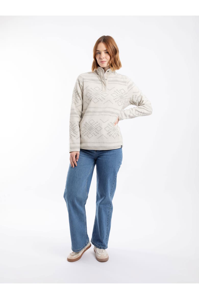 Amy Microfleece Sweatshirt, Alternate, color, Egg Shell