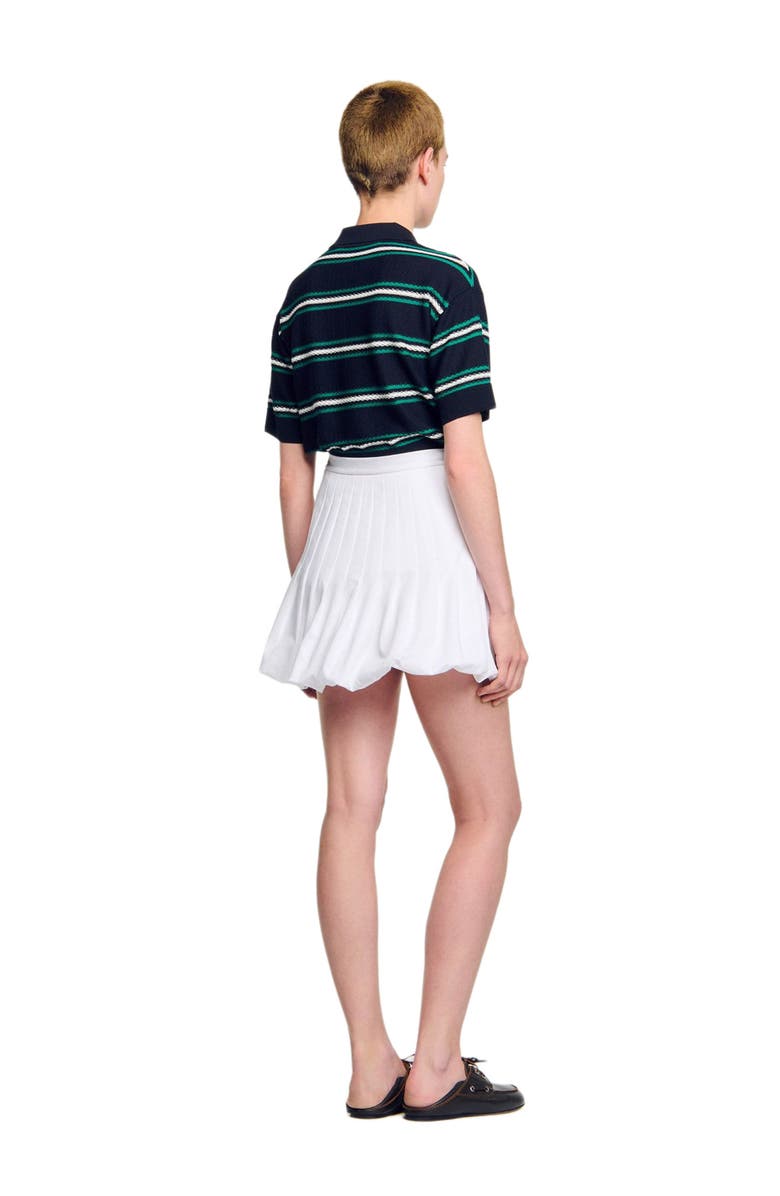 SANDRO Short bubble skirt, Alternate, color, White
