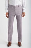 BOSS Genius Slim Fit Wool Blend Mélange Dress Pants