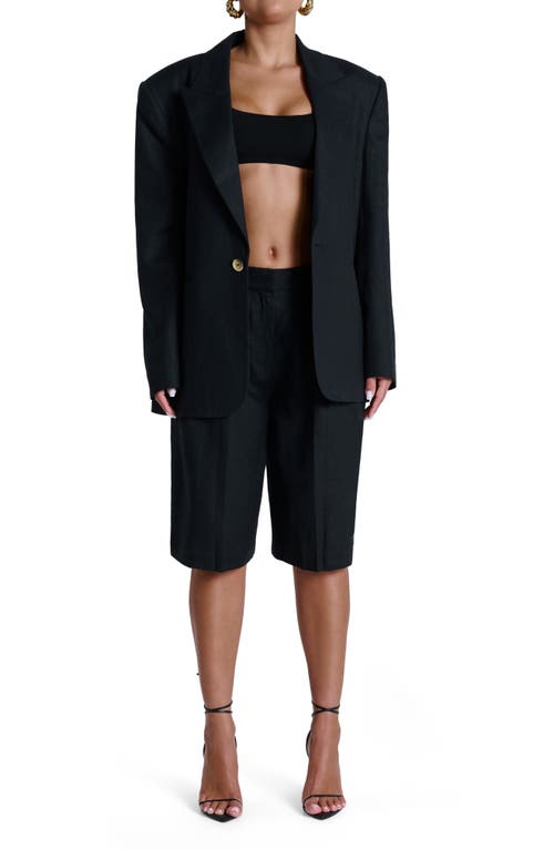 Naked Wardrobe Oversize Linen Blazer
