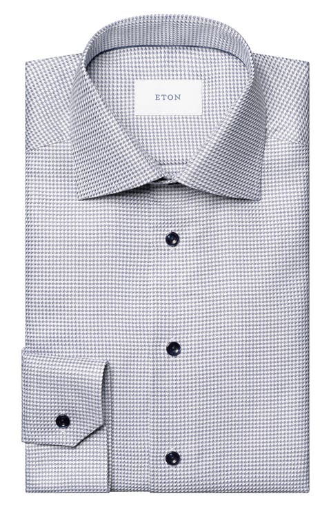Contemporary Fit Houndstooth Dress Shirt