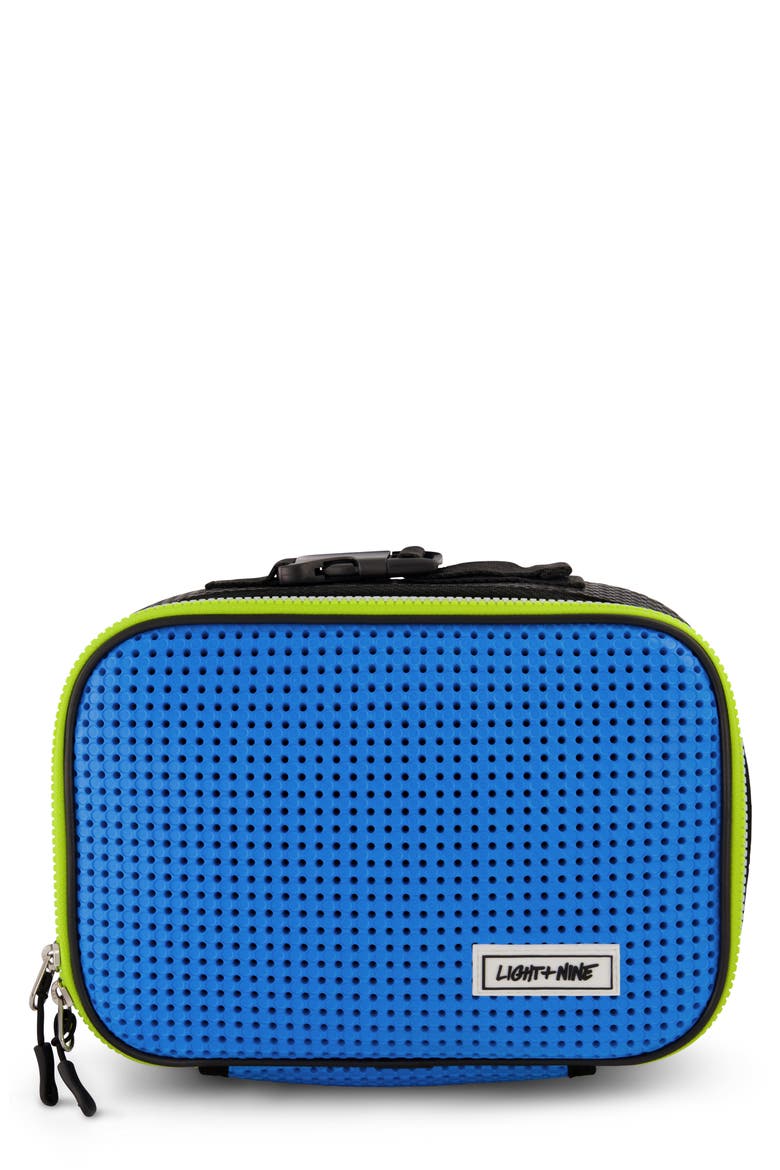 Electric Blue Water Resistant Lunch Tote, Main, color, BLUE