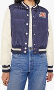MOTHER Quilted Letterman Jacket