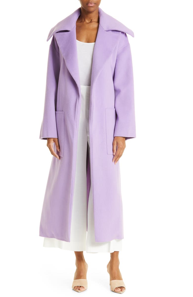 Nanushka Soa Wool Wrap Coat, Main, color,