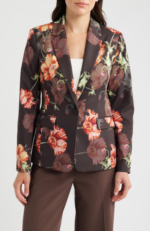 Print Sateen Blazer