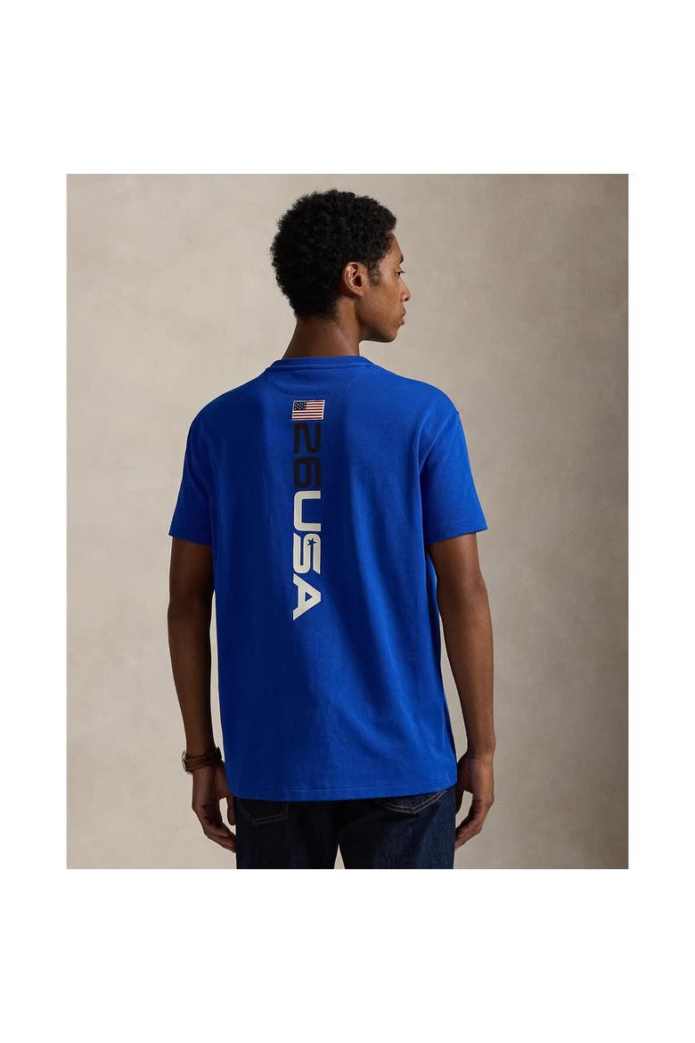 Men's Polo Ralph Lauren Team USA Graphic T-Shirt, Alternate, color, Blue