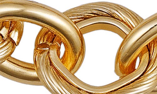 Vince Camuto Chain Link Bracelet & Cubic Zirconia Stud Earrings Gift Set In Gold