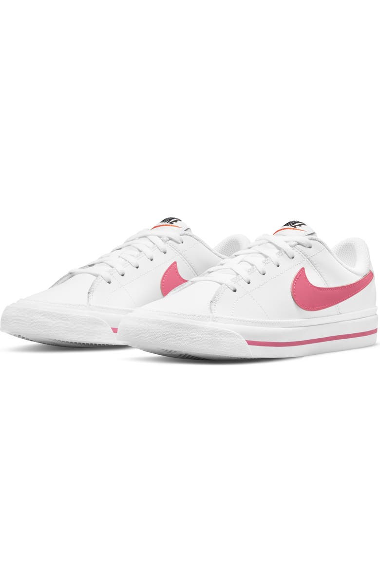Nike Kids' Court Legacy Sneaker, Main, color, White/ Hyper Pink