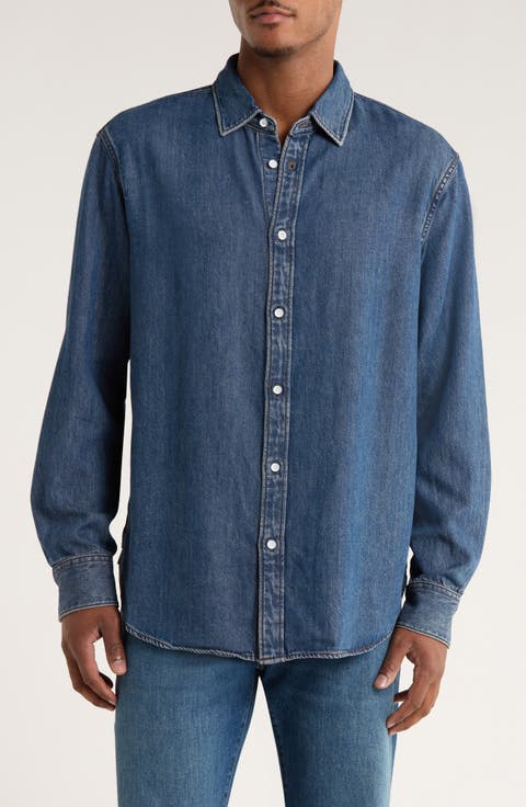 Finch Featherweight Denim Button-Up Shirt