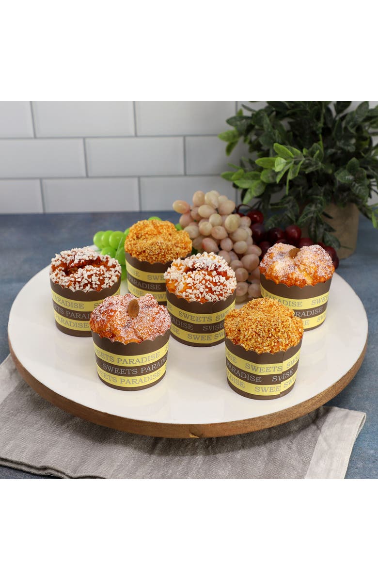 Gibson Home 14 Inch Wood Lazy Susan Serving Board, Alternate, color, White