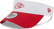 New Era Men's New Era White/Red Kansas City Chiefs 2025 NFL Training Camp Adjustable Visor