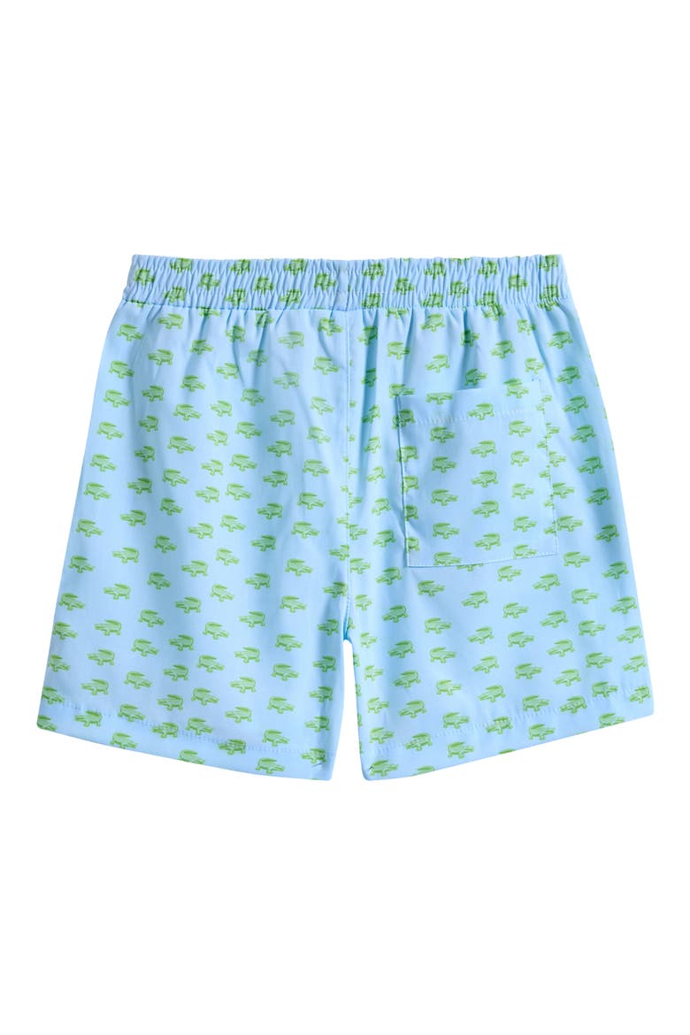 Kids' Alligator Print Shorts, Alternate, color, PASTEL BLUE