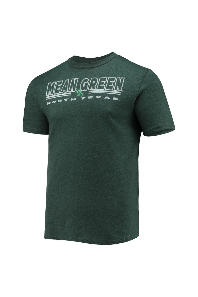 Men's Concepts Sport Heathered Charcoal/Kelly Green North Texas Mean Green Meter T-Shirt & Pants Sleep Set, Alternate, color, Heather Charcoal
