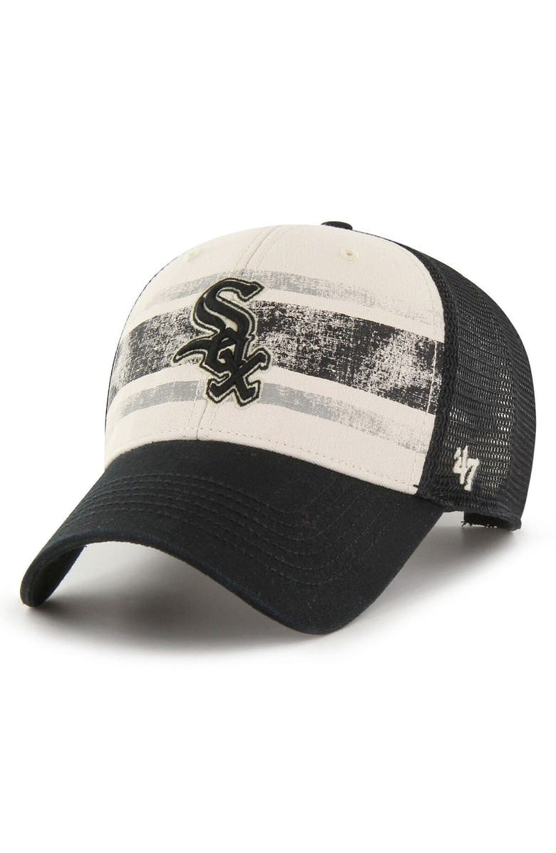 '47 Men's '47 Black Chicago White Sox Breakout MVP Trucker Adjustable Hat, Main, color, Black