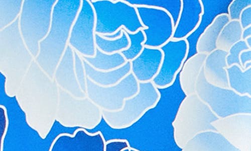 City Chic Serena Twist Floral Tank In Blue