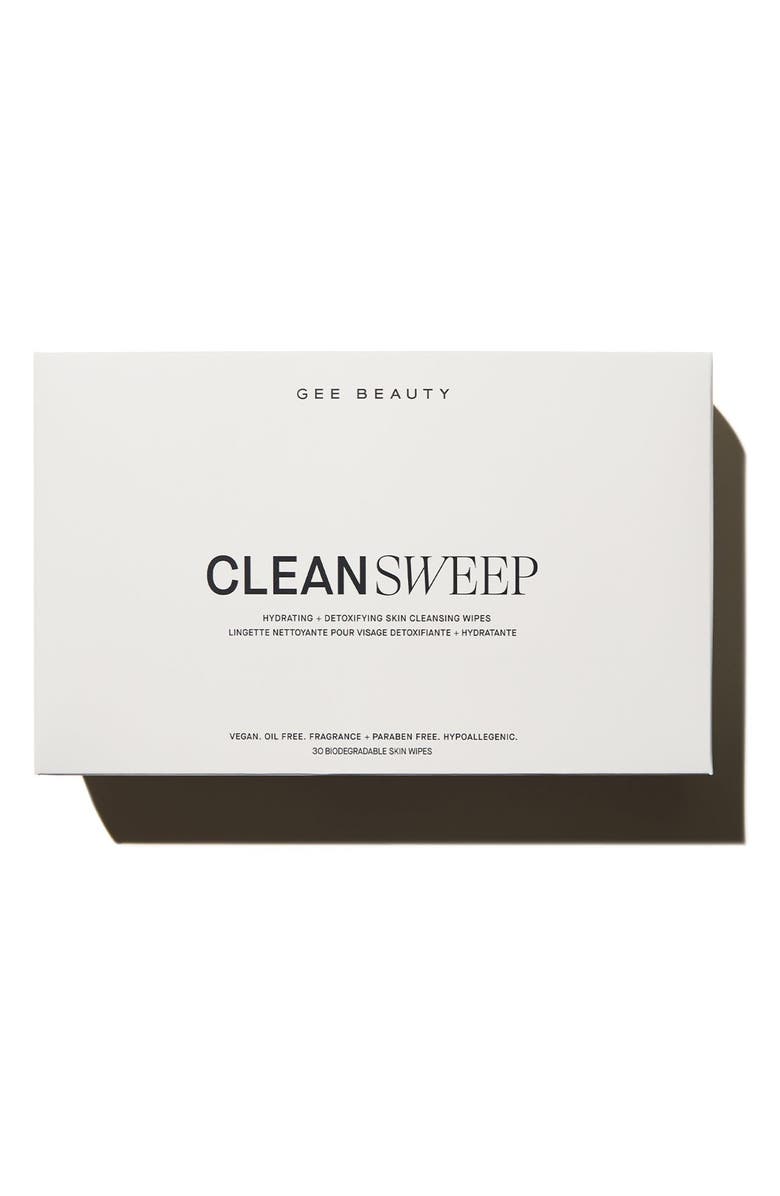 GEE BEAUTY Clean Sweep Hydrating + Detoxifying Skin Cleansing Wipe - 30 Count, Alternate, color,