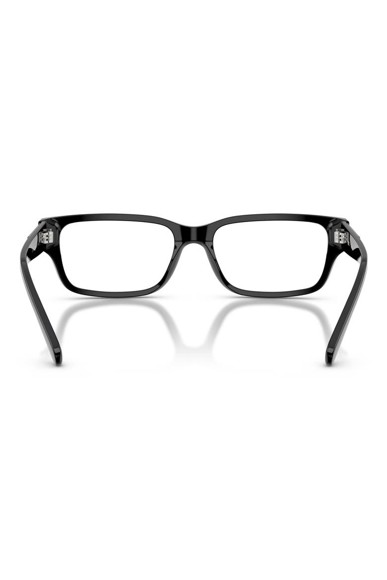 56mm Square Optical Glasses, Alternate, color, BLACK/ DEMO