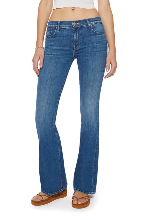 The Down Low Heel Low Rise Flare Jeans (Right On)