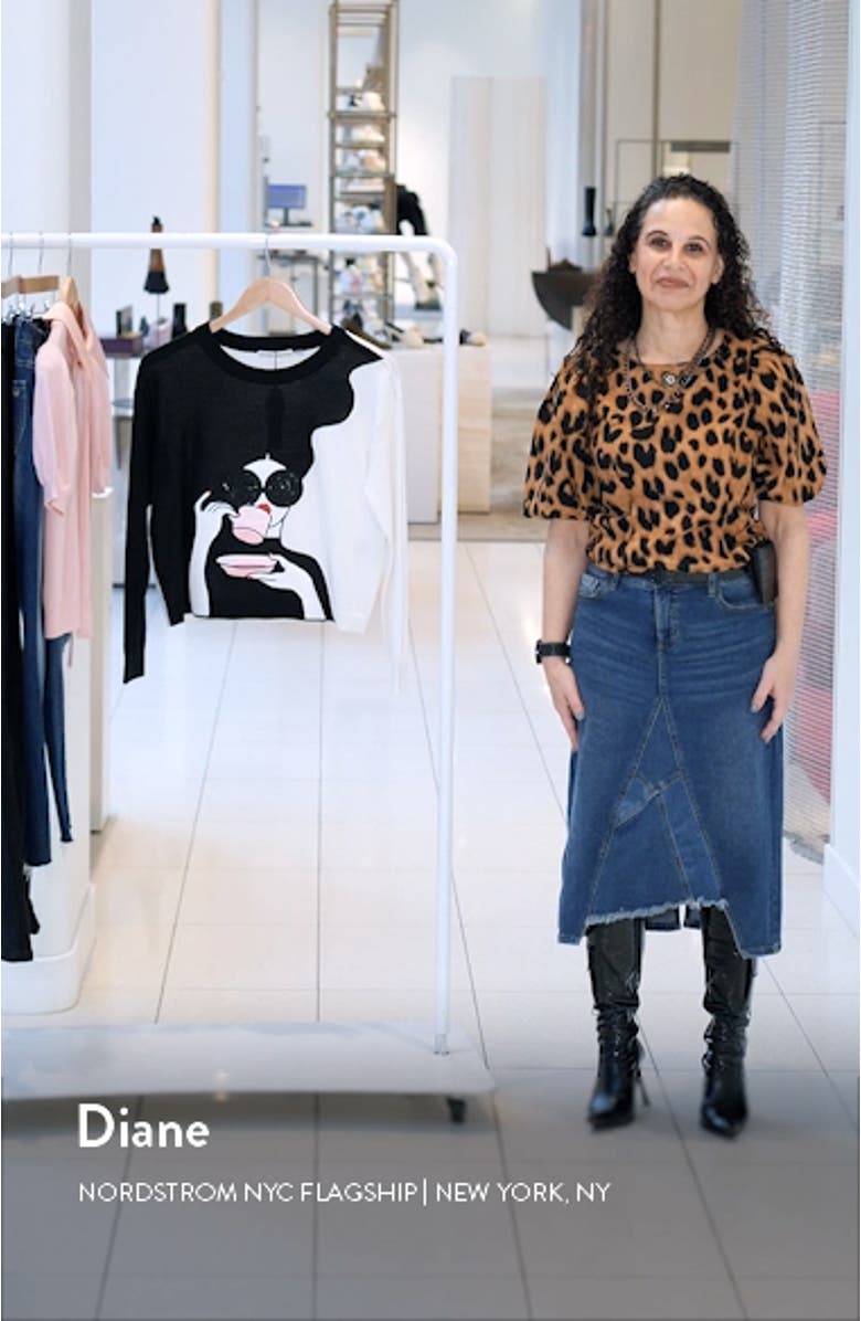 Gleeson StaceFace Stretch Wool Sweater, sales video thumbnail