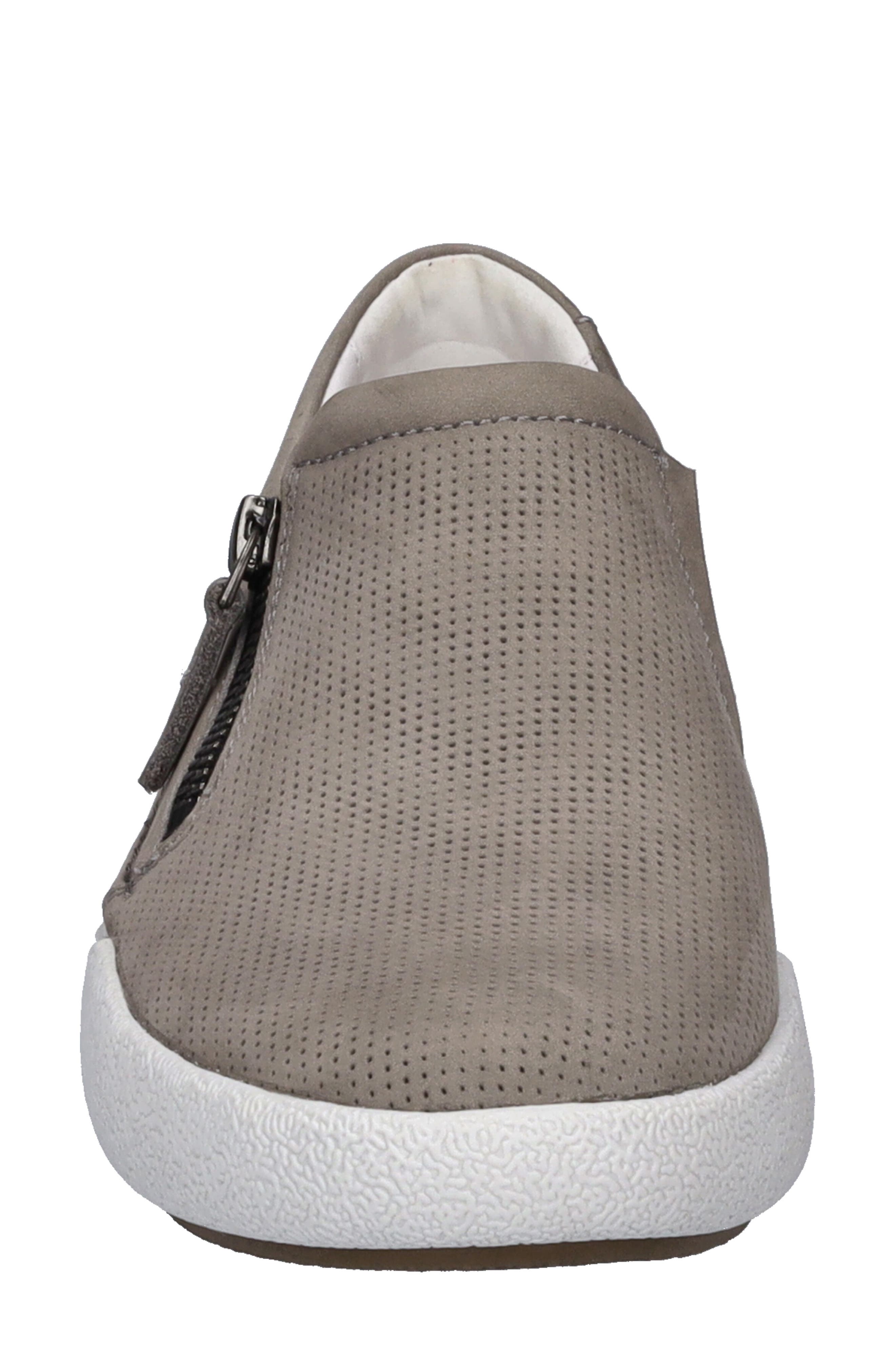 Claire Zip Sneaker, Alternate, color, GRAY