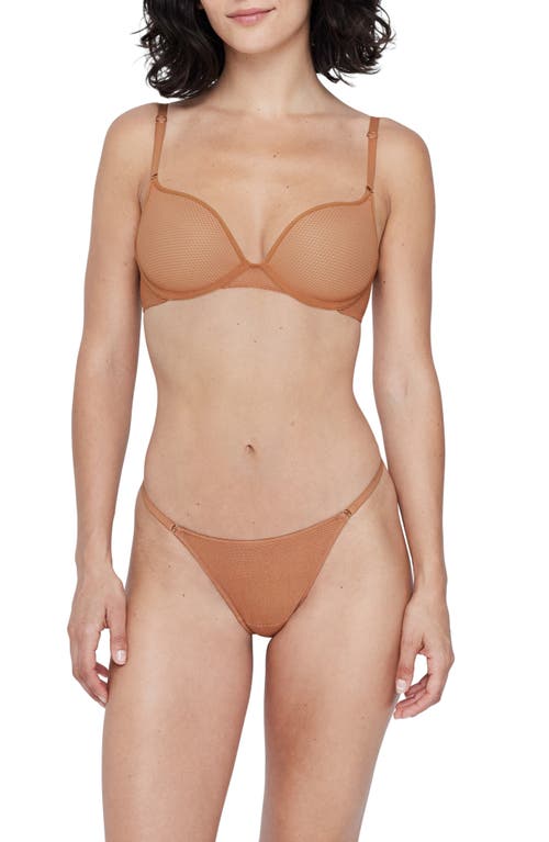 Skarlett Blue Mischief Push-up Bra In Burgundy