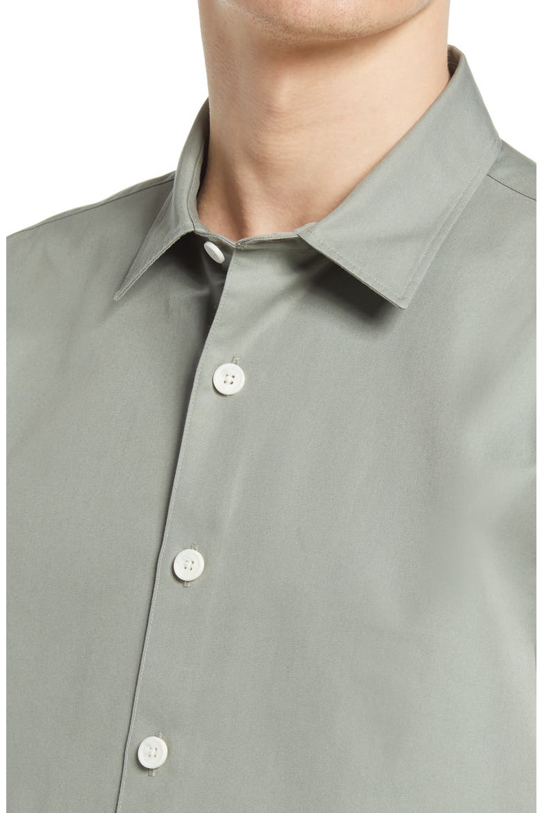 Standard Short Sleeve Button-Up Shirt, Alternate, color, SHADOW GREY