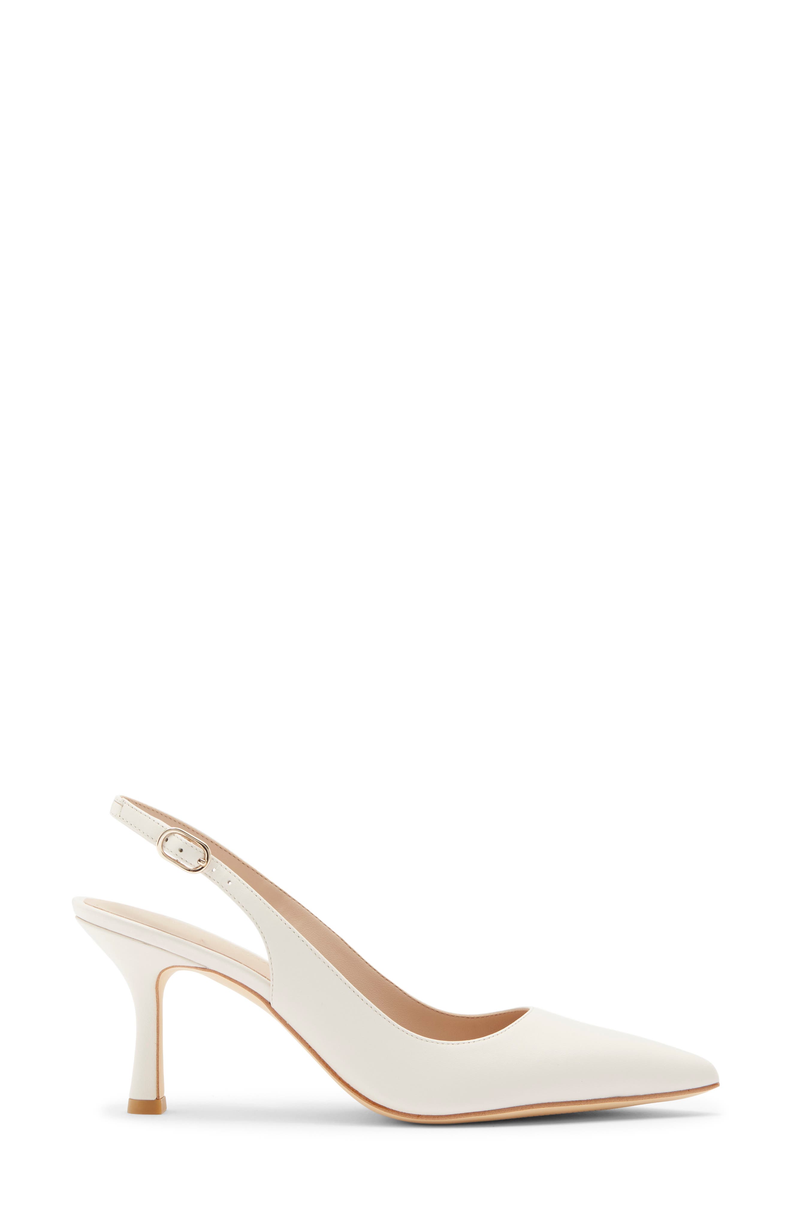 Isla Slingback Pump, Alternate, color, CHALK LEATHER