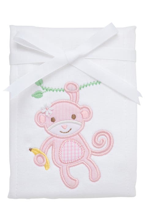 Playful Pals Applique Burp Cloth