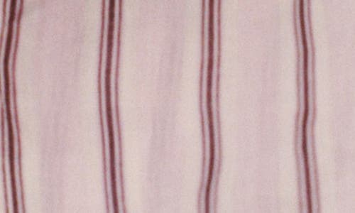 Mango Striped Ramie Shirt Light Pink In Pink