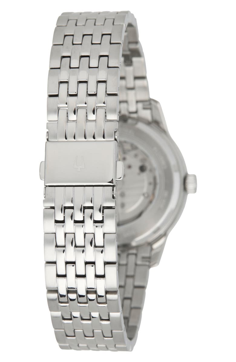 BULOVA Men's Automatic Bracelet Watch, 40mm, Alternate, color, Silver