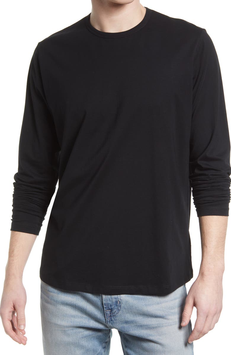 LIVE LIVE Crewneck Long Sleeve Top, Main, color, 