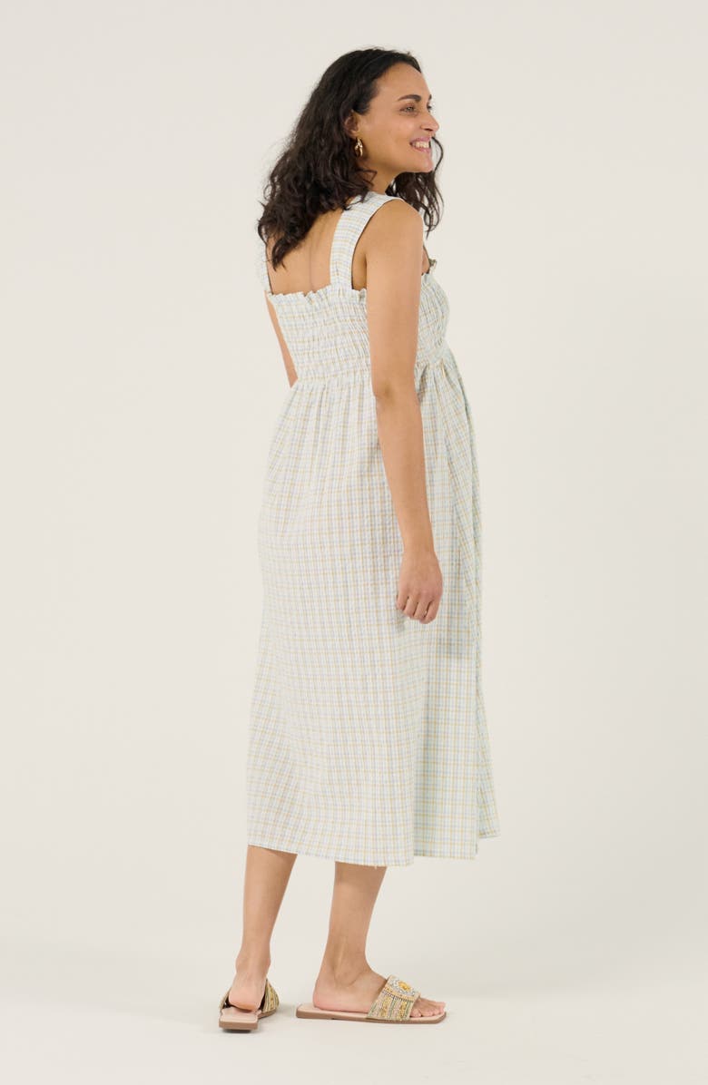 Cache Coeur Maternity and Nursing Midi Smock Dress Alice, Alternate, color, Multicolor