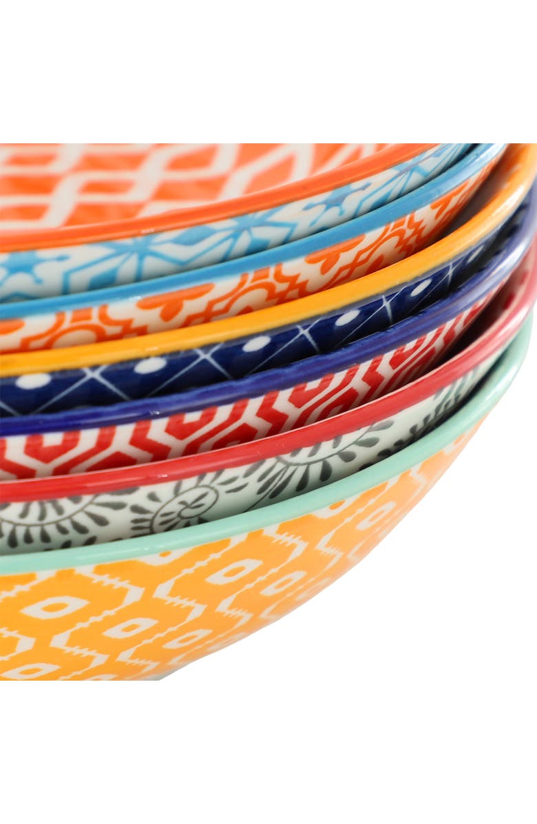 Elama Giovanna 6 Piece Assorted Porcelain Bowl Set, Alternate, color, Assorted