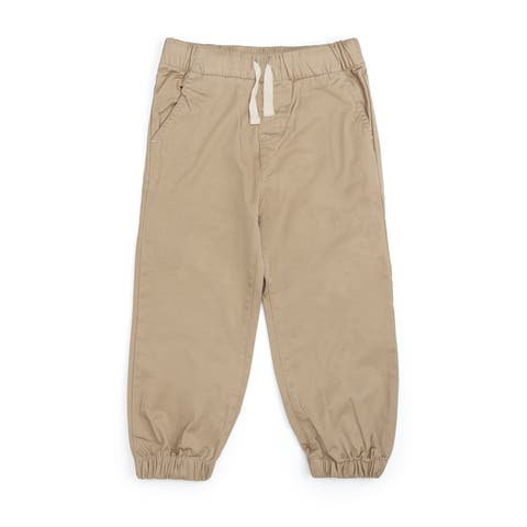 Khaki Woven Jogger