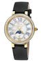 Genoa Diamond Embellished Leather Strap Watch, 37mm