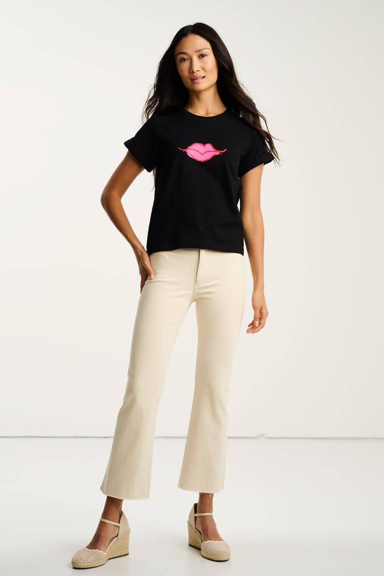 Kiss and Make Up Tee, Alternate, color, Black