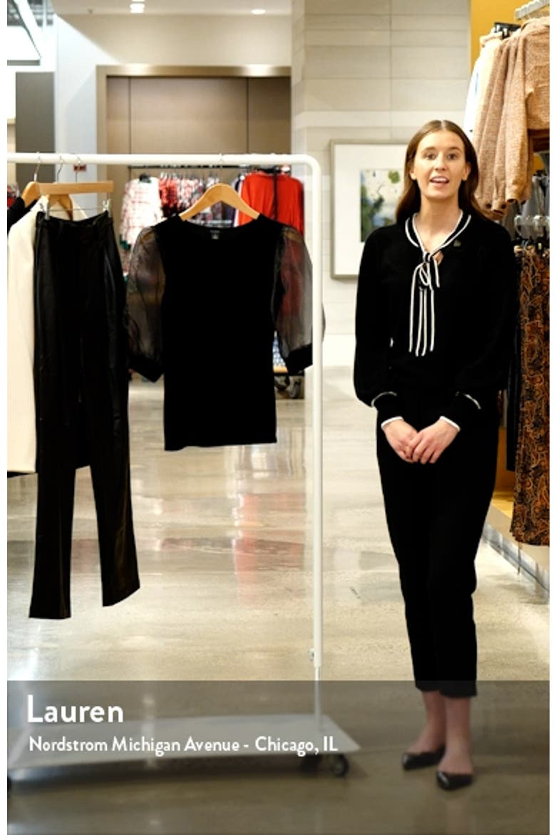 Puff Sleeve Velour Top video