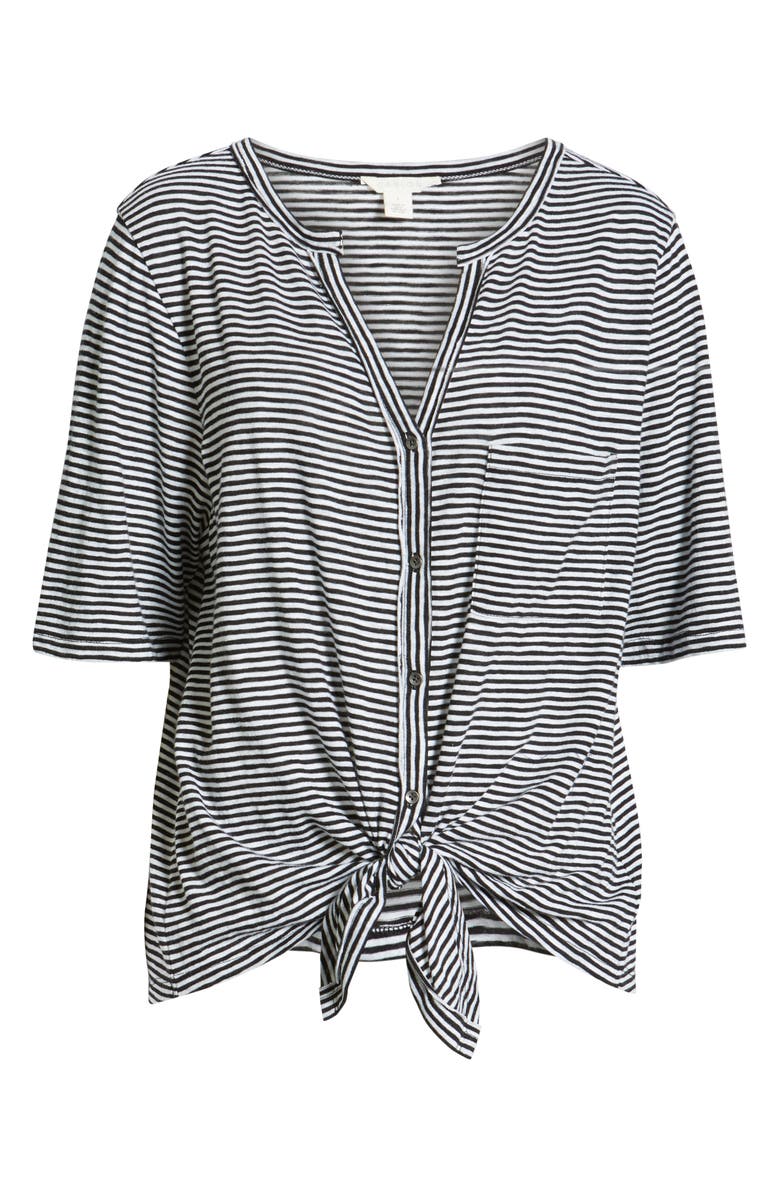 Caslon<sup>®</sup> Tie Front Tee, Alternate, color, 