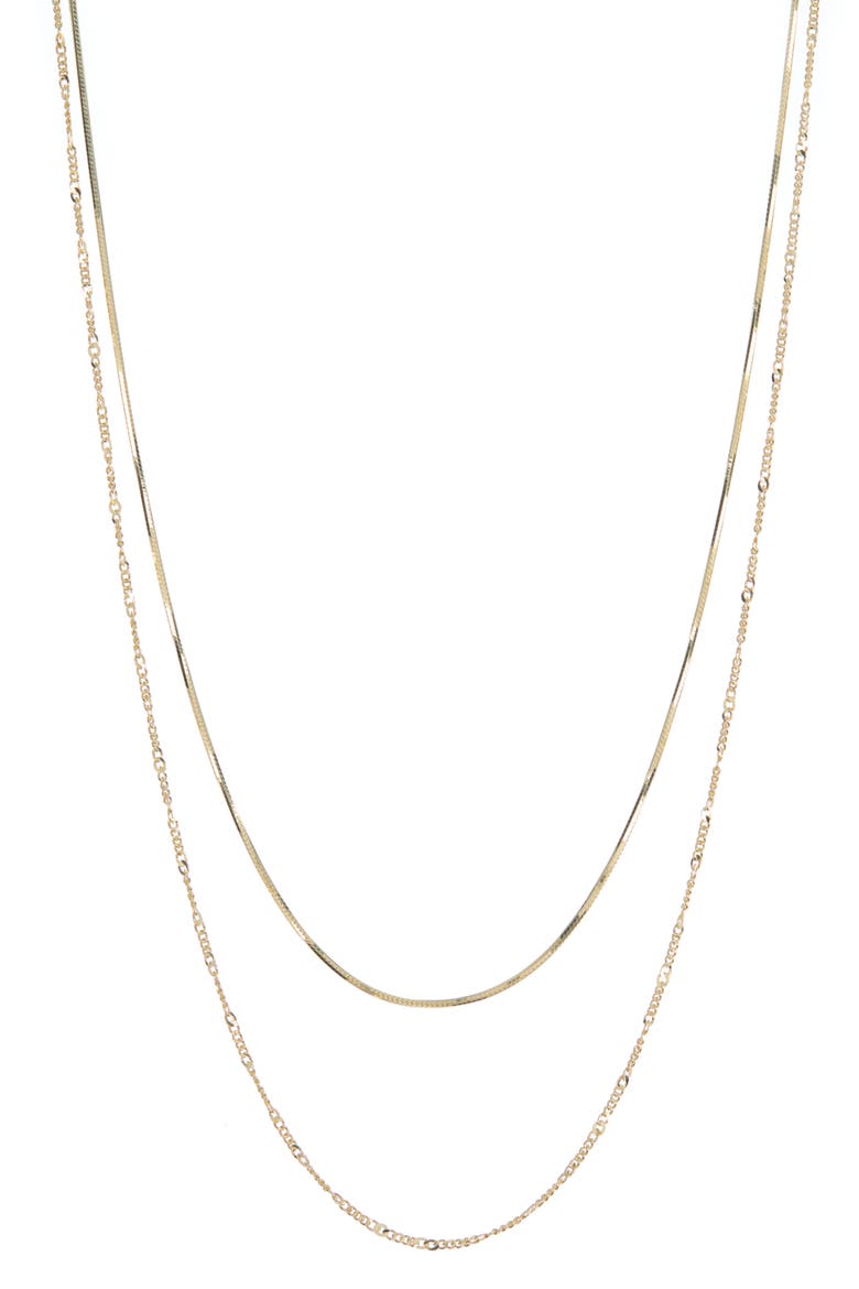 Layered Mixed Chain Necklace, Main, color, GOLD