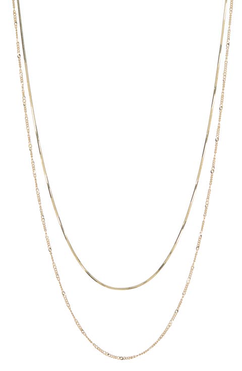 Layered Mixed Chain Necklace