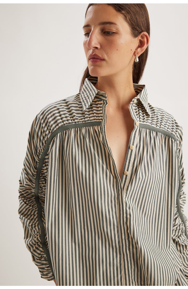 Merlette Julian Top, Alternate, color, Cedar Stripe