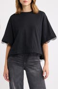 AllSaints Nia Lace Trim T-Shirt