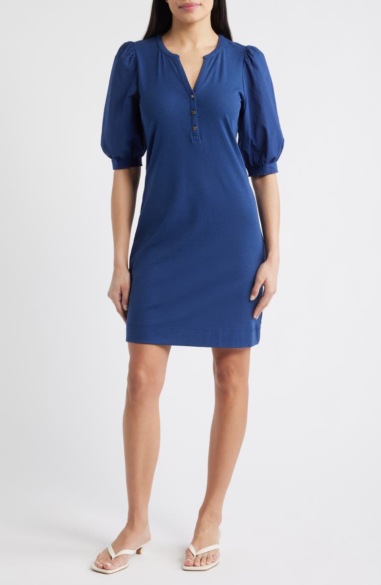 Lilly Pulitzer<sup>®</sup> Ronson Puff Sleeve Cotton Blend Dress, Main, color, 