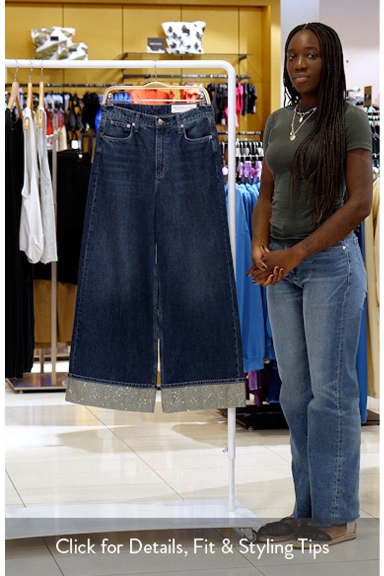 Sofie Jewel Cuff High Waist Ankle Wide Leg Jeans video