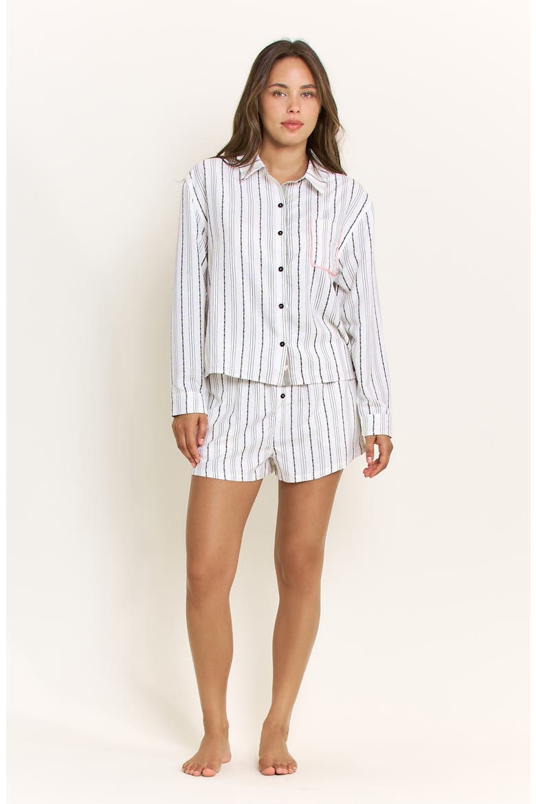 Nap Era Shorts, Alternate, color, IVORY STRIPE