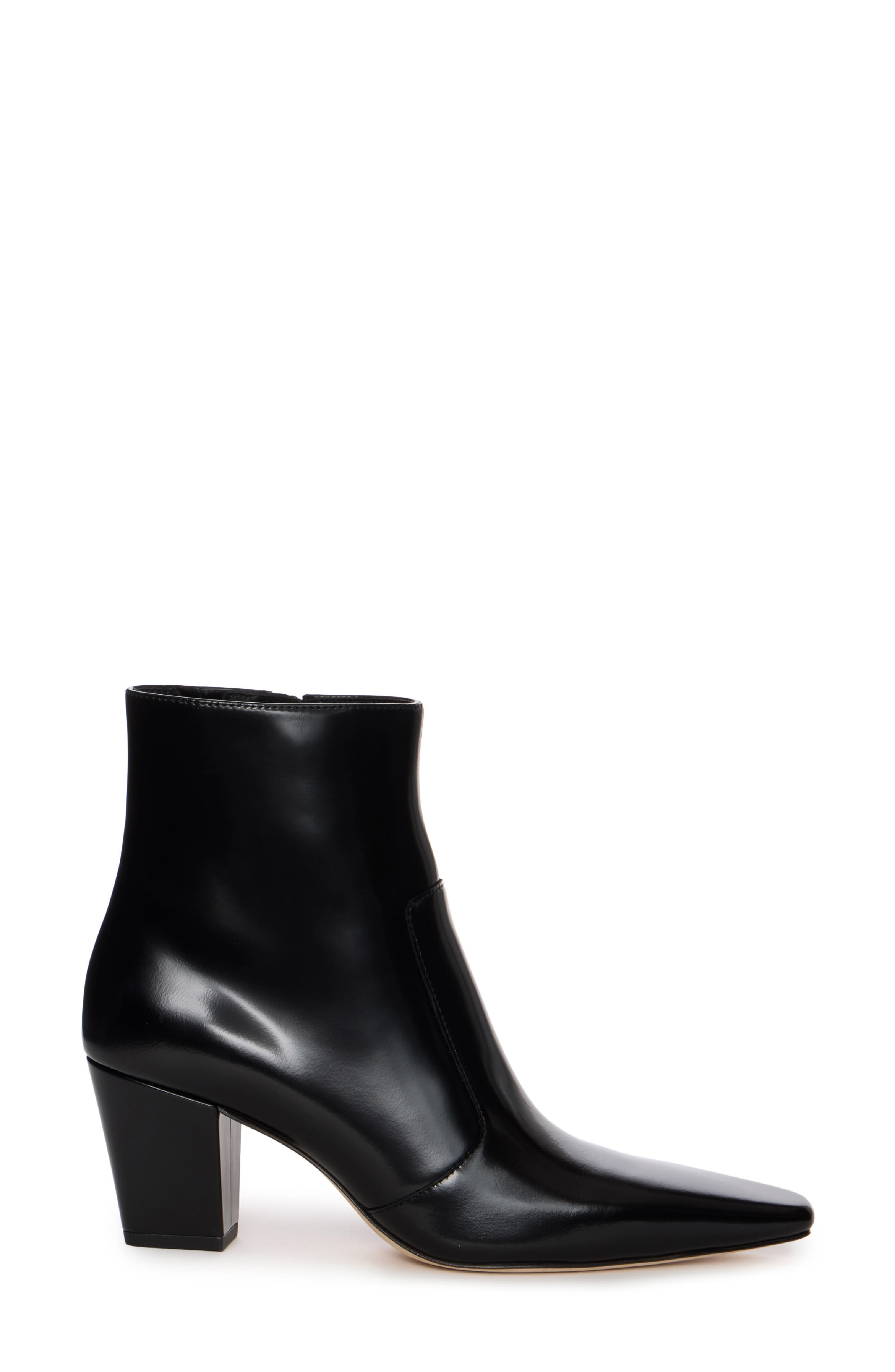 Welsley Leather Bootie, Alternate, color, BLACK