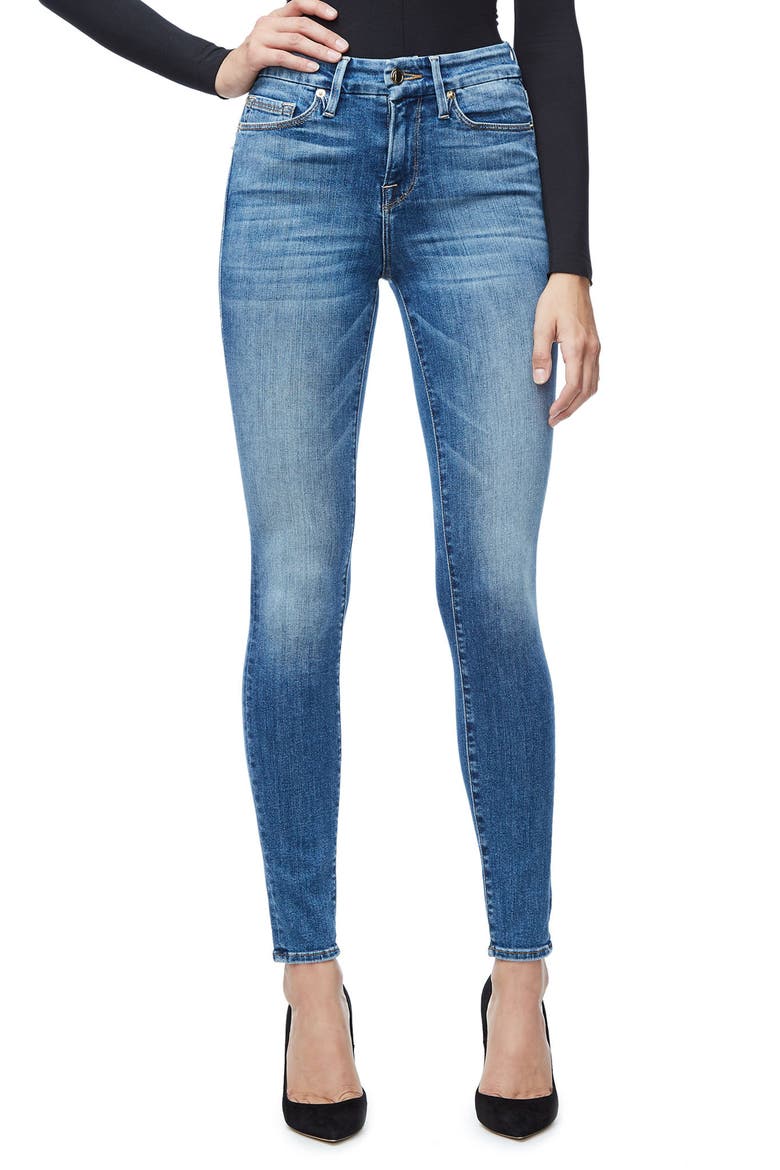 Good Legs High Waist Skinny Jeans, Main, color, BLUE 107